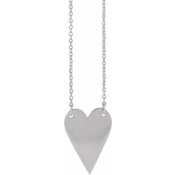 Engravable Heart Necklace