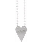 Engravable Heart Necklace - Image 3