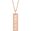 Roman Numeral Year Necklace