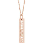 Roman Numeral Year Necklace - Image 2