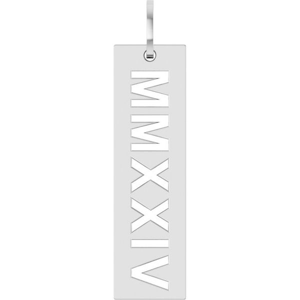 Roman Numeral Year Pendant