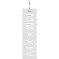 Roman Numeral Year Pendant
