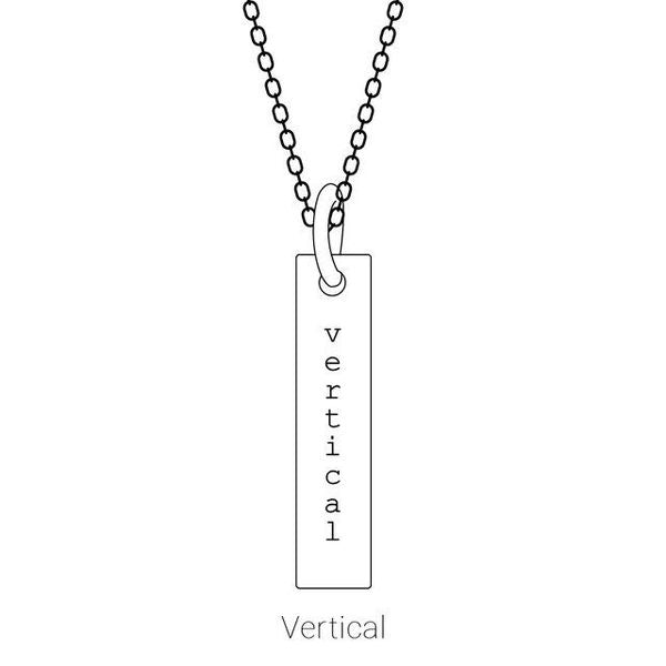 Engravable Bar Pendant - Image 3