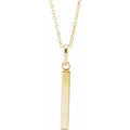 Engravable Bar Necklace