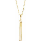 Engravable Bar Necklace