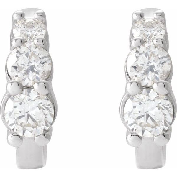 Graduated Hoop Earrings - Image 2