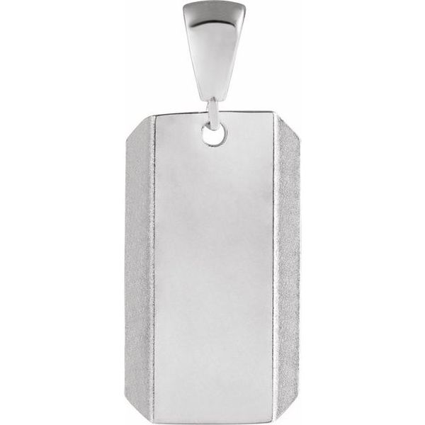 Engravable Dog Tag Pendant - Image 4