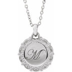 Engravable Scroll Necklace - Image 4