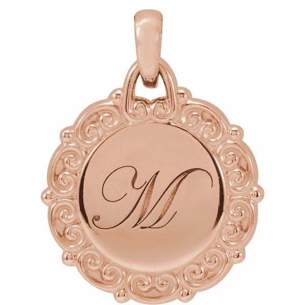 Engravable Scroll Necklace - Image 4