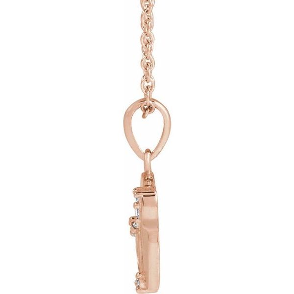 Accented Engravable Floral Necklace - Image 2