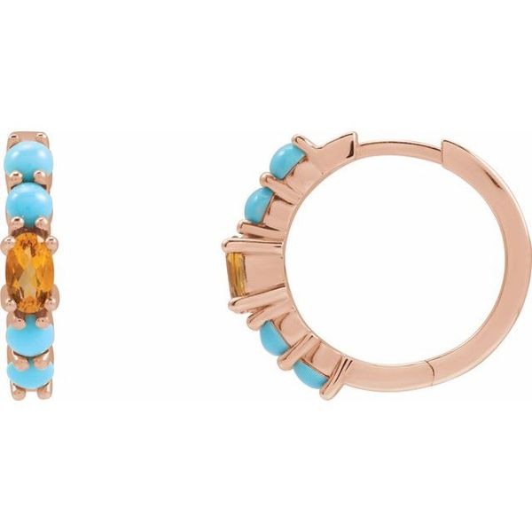 Accented Hoop Earrings