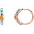 Accented Hoop Earrings