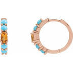 Accented Hoop Earrings