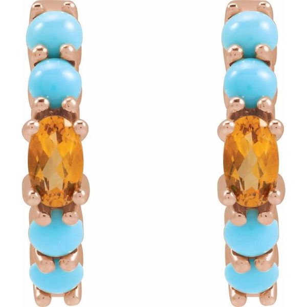 Accented Hoop Earrings - Image 2