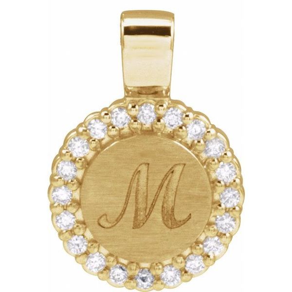 Engravable Accented Pendant - Image 3