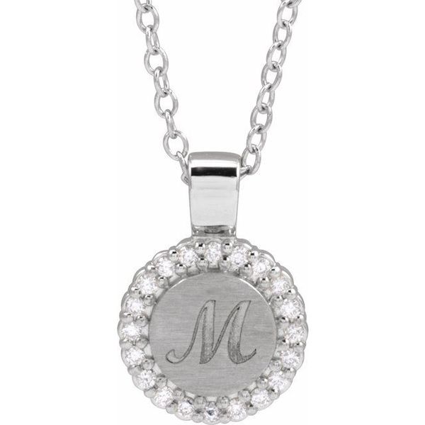 Engravable Accented Necklace