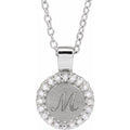 Engravable Accented Necklace