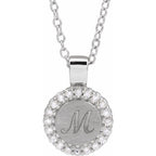 Engravable Accented Necklace