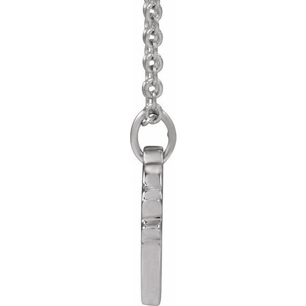 Engravable Accented Heart Necklace - Image 2
