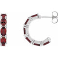 Accented Hoop Earrings