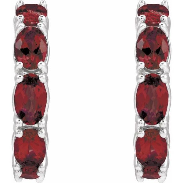 Accented Hoop Earrings - Image 2