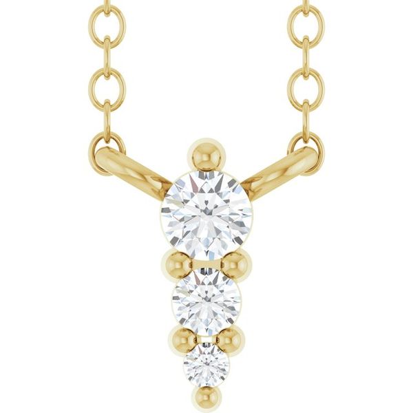 Accented Graduated Bar Necklace