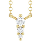 Accented Graduated Bar Necklace