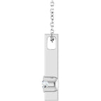 Solitaire Bar Necklace - Image 3
