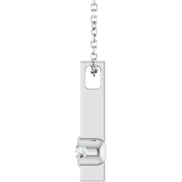 Solitaire Bar Necklace - Image 3
