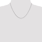 Leslie's 14K White Gold .8mm Box with Spring Ring Clasp Chain - Image 4