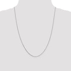 Leslie's 14K White Gold .8mm Box with Spring Ring Clasp Chain - Image 4