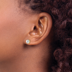 Leslie's 14k CZ Stud 6.0mm Earrings - Image 3