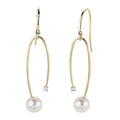 14KT Yellow Gold Freshwater Pearl Earring