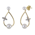14KT Yellow Gold Freshwater Pearl Earring