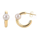 14KT Yellow Gold Freshwater Pearl Earring
