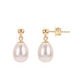 14KT Yellow Gold Freshwater Pearl Earring