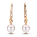 14KT Yellow Gold Akoya Pearl Earring