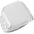 Octagon Nugget Signet Ring
