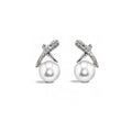 14KT White Gold Freshwater Pearl Earring