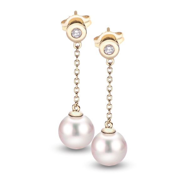 14KT Yellow Gold Akoya Pearl Earring
