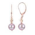 14KT Rose Gold Freshwater Pearl Earring