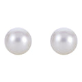 14KT White Gold Akoya Pearl Earring