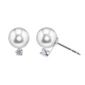 14KT White Gold Freshwater Pearl Earring