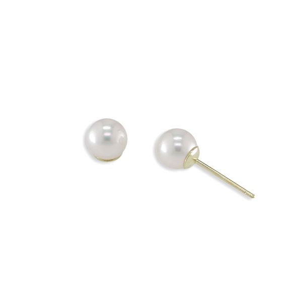 18KT Yellow Gold Akoya Pearl Earring