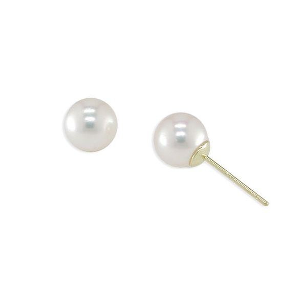18KT Yellow Gold Akoya Pearl Earring
