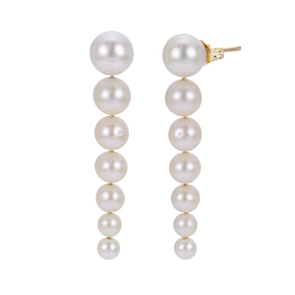 14KT Yellow Gold Freshwater Pearl Earring