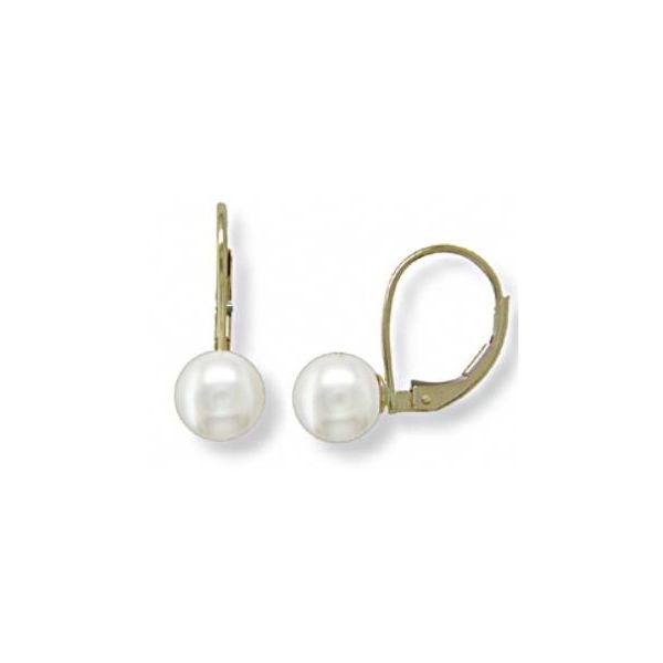 14KT Yellow Gold Akoya Pearl Earring