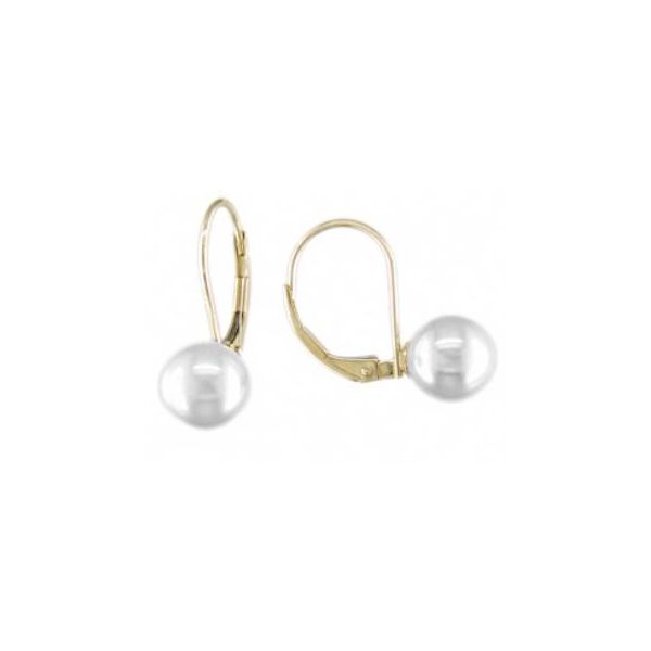 14KT Yellow Gold Akoya Pearl Earring