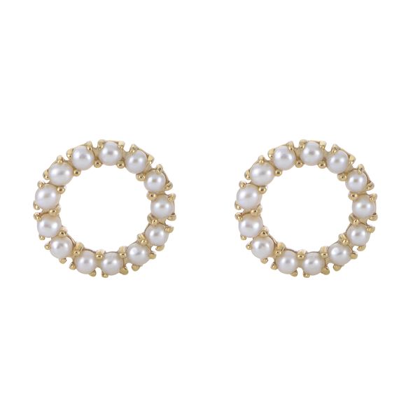 14KT Yellow Gold Freshwater Pearl Earring
