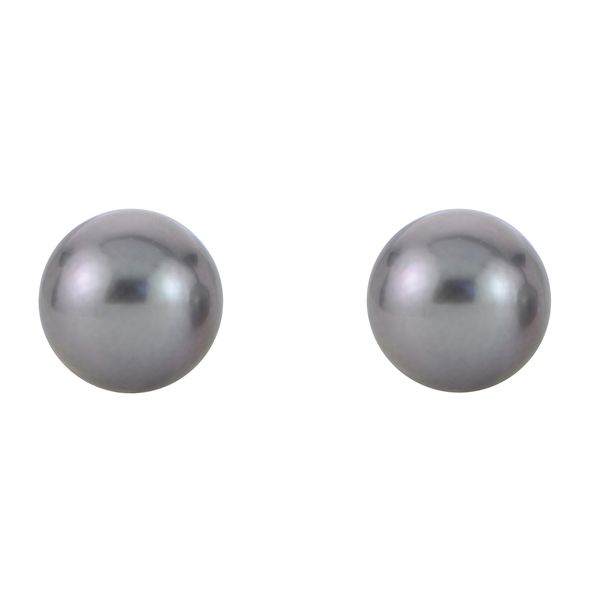 14KT White Gold Tahitian Pearl Earring